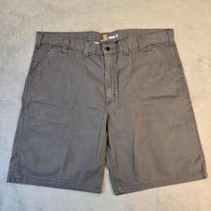 Carhartt Relaxed Fit Canvas Rare Utility Shorts Gray Size 44